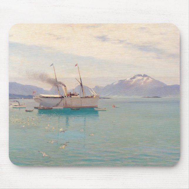 Mousepad Manhã do verão em Molde, 1892 (Frente)