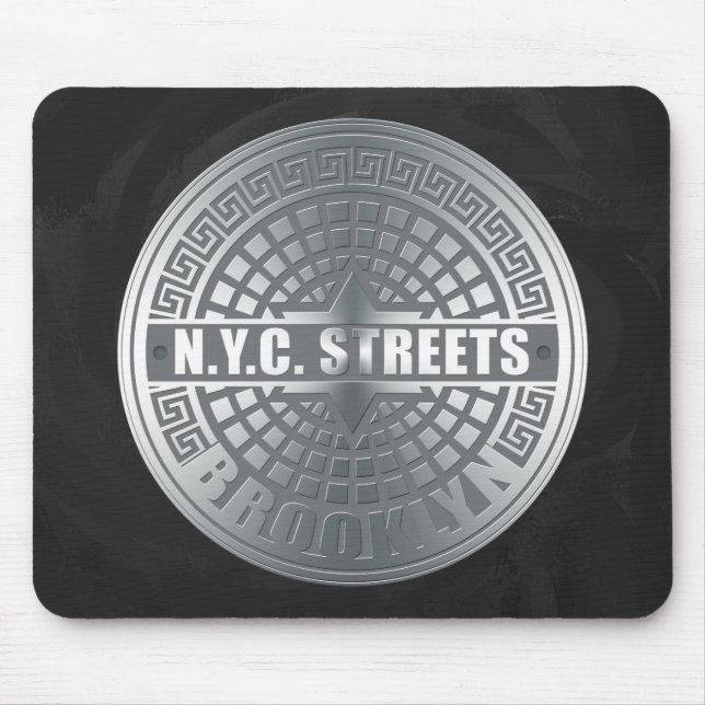 Mousepad Manhole Cobrir Brooklyn (Frente)