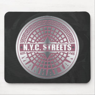 Mousepad Manhole Cobrir Manhattan