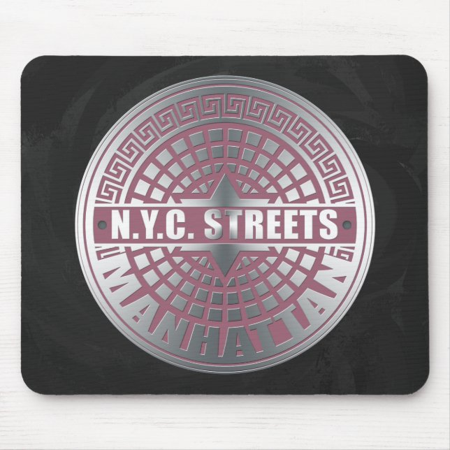 Mousepad Manhole Cobrir Manhattan (Frente)