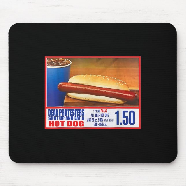Mousepad Manifestantes Calem A Boca E Comam Um Cachorro Que (Frente)