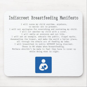 Mousepad Manifesto amamentando Indiscreet
