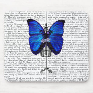 Mousepad Mannequin Blue Butterfly