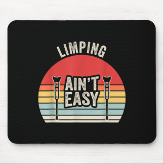 Mousepad Manquejar Não É Fácil Crutch Engraçado Gráfico Ret