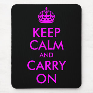 Mousepad Mantém a Calma e Continua