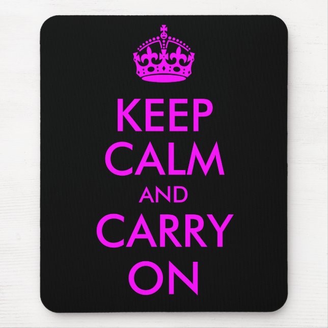 Mousepad Mantém a Calma e Continua (Frente)