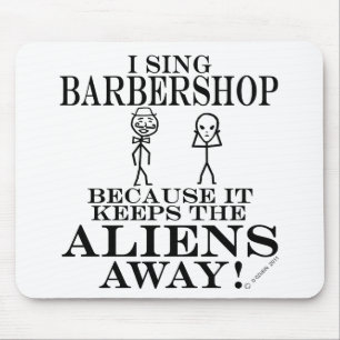 Mousepad Mantem o barbeiro ausente dos aliens