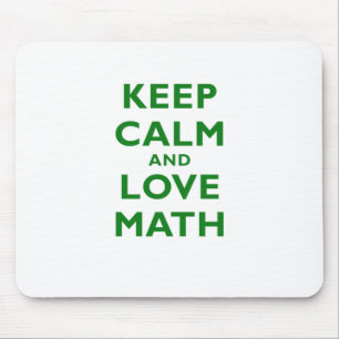 Mousepad Mantenha a calma e a matemática do amor