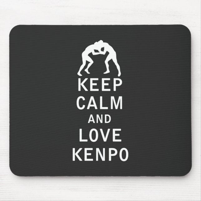 Mousepad Mantenha a calma e ame Kenpo (Frente)