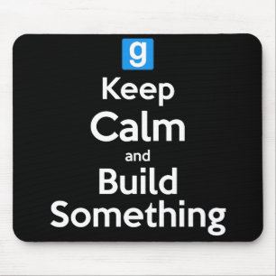 Mousepad Mantenha a calma e construa algo - tapete do rato