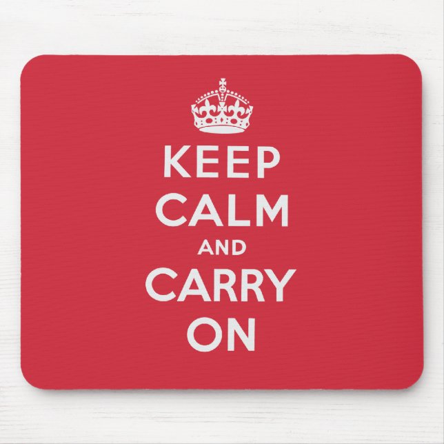 Mousepad Mantenha a calma e continue (Frente)