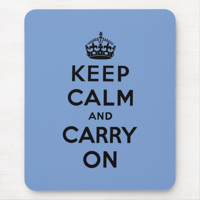 Mousepad mantenha a calma e continue o original (Frente)