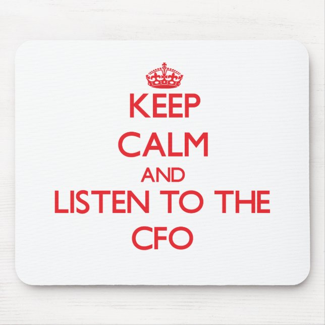 Mousepad Mantenha a calma e escute o Cfo (Frente)