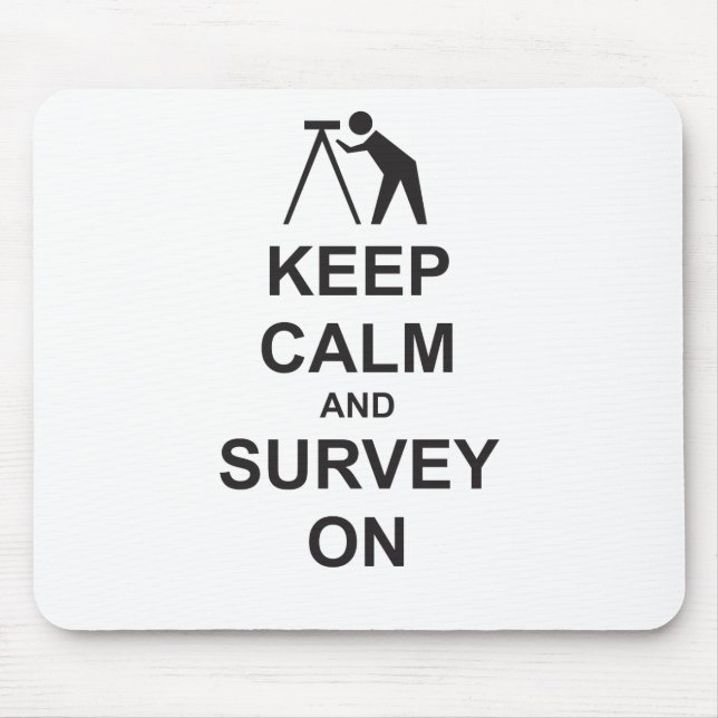 Mousepad Mantenha a calma e examine-a sobre (Frente)