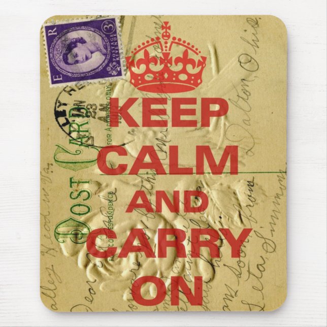 Mousepad Mantenha a calma e leve-a (Frente)