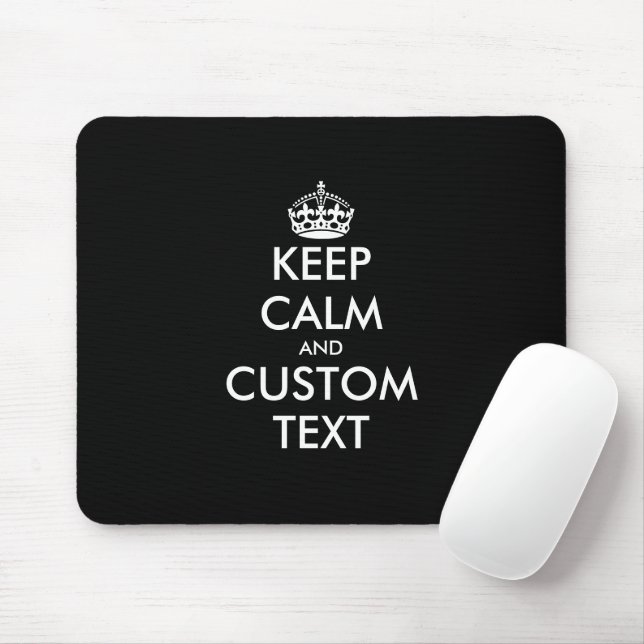 Mousepad Mantenha a calma e o carregar personalizados no pr (Com mouse)