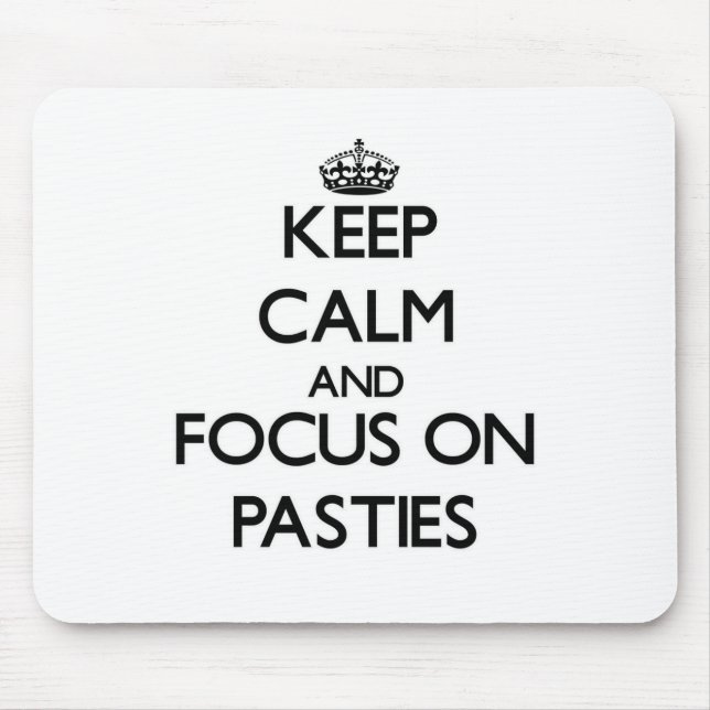 Mousepad Mantenha a calma e o foco em pastéis (Frente)