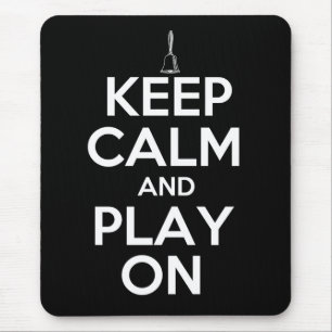 Mousepad Mantenha a calma e o jogo em Handbells