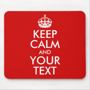 Mousepad Mantenha a calma e o seu texto