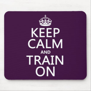 Mousepad Mantenha a calma e treine-a em (a cor