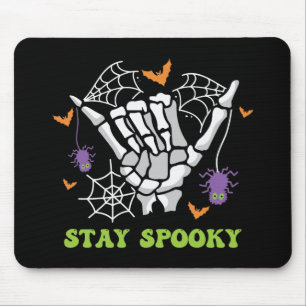 Mousepad Mantenha a mão mimada do esqueleto de Halloween