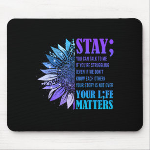 Mousepad Mantenha a prevenção suicida Sensibilização Motiva