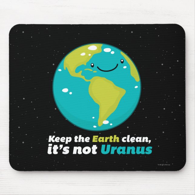 Mousepad Mantenha a terra limpa (Frente)