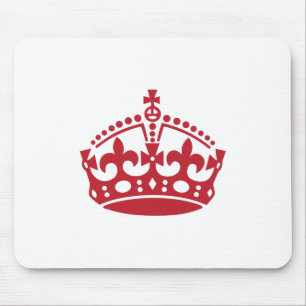 Mousepad Mantenha calma a coroa da vitória