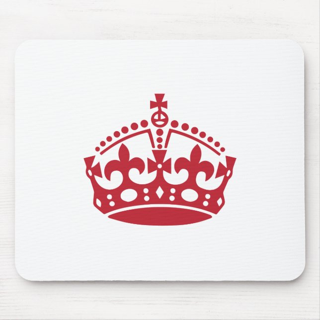 Mousepad Mantenha calma a coroa da vitória (Frente)