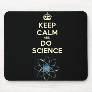 Mousepad Mantenha calmo e faça o tapete do rato da ciênci