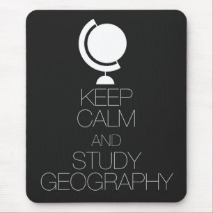 Mousepad Mantenha geografia calma e do estudo