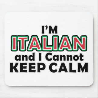 Mousepad Mantenha italianos calmos