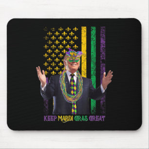 Mousepad Mantenha Mardi Gras Excelente Engraçado Trump Mard
