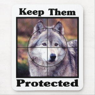 Mousepad Mantenha-os protegidos - Lobo