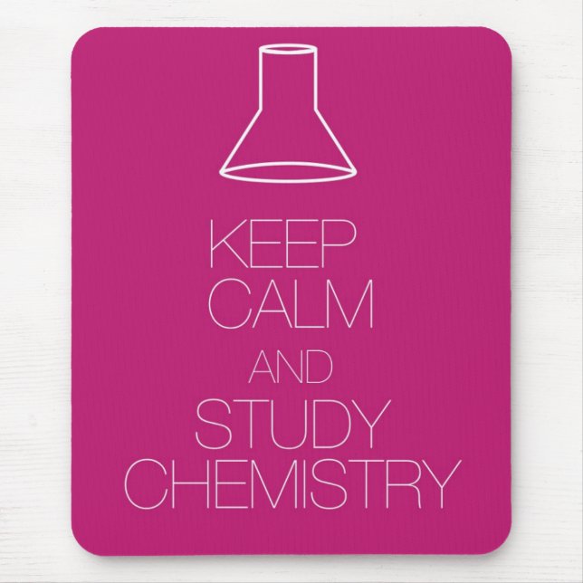 Mousepad Mantenha química calma e do estudo (Frente)