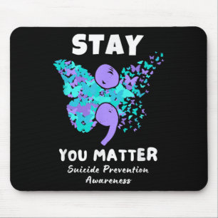 Mousepad Mantenha-Se Atento À Prevenção Do Suicídio Borbole