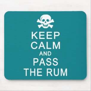 Mousepad Mantenha-Se Calmo E Passe O Porte Do Mouses Rum