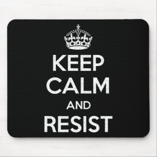 Mousepad Mantenha-Se Calmo E Resista Impeach Trump Engraçad