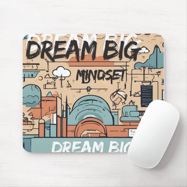 Mousepad Mantenha-se inspirado - Designs motivacionais e de (Com mouse)