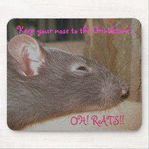 Mousepad Mantenha seu nariz ao tapete do rato da mó