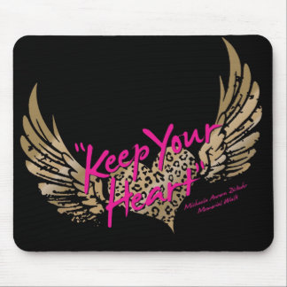 Mousepad Mantenha seu tapete do rato do coração