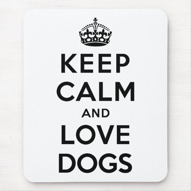 Mousepad Manter Cachorros Calmos e Apaixonados (Frente)