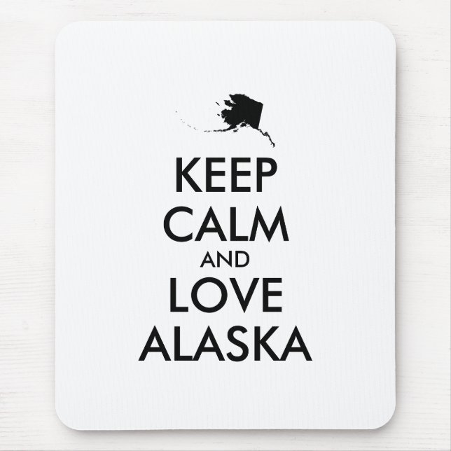 Mousepad MANTER CALM e AMAR ALASKA personalizáveis (Frente)