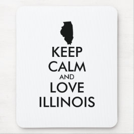 Mousepad MANTER CALM e AMOR ILLINOIS personalizáveis