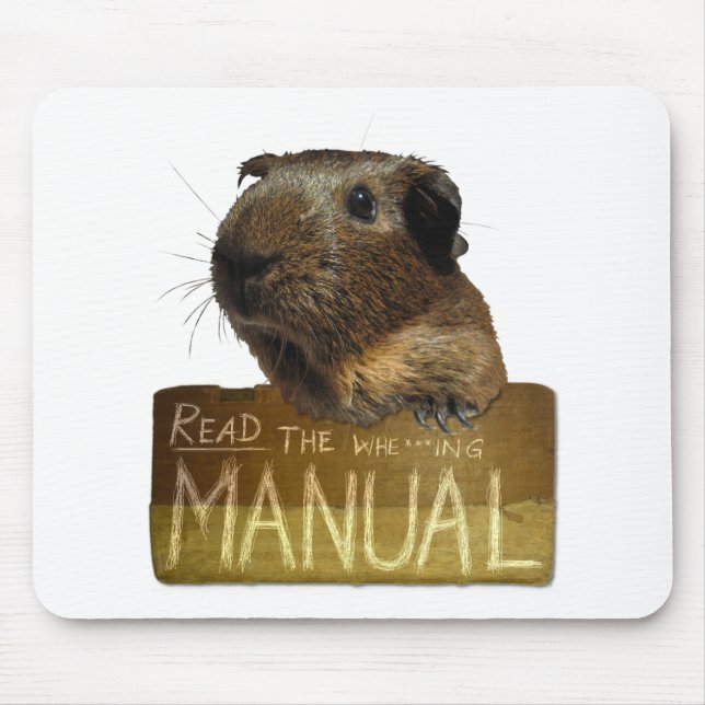 Mousepad Manual da cobaia (Frente)