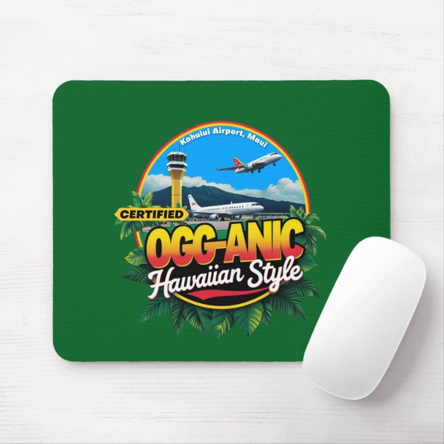 Mousepad Manual do Mouse de Código do Aeroporto Maui OGG (Com mouse)