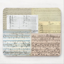 Mousepad Manuscritos da música de Brahms