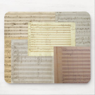 Mousepad Manuscritos da música de Mozart