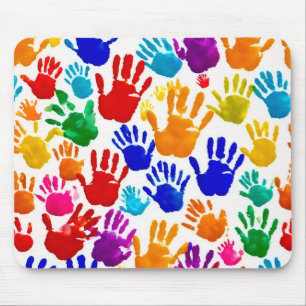 Mousepad Mão ColoridaImpressão