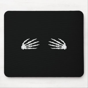 Mousepad Mão de Crânio de Esqueleto Assustador de Halloween